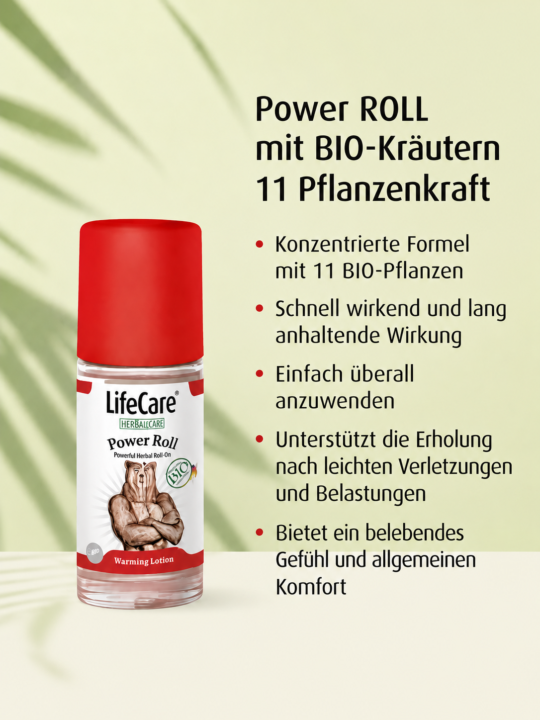 Power ROLL Bärenstark, mit BIO Kräutern, Life Care